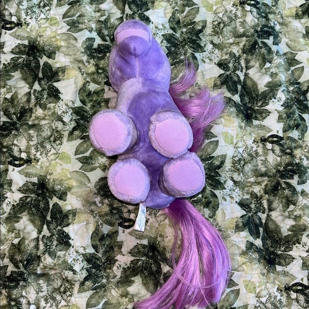 Vintage Purple My Little Pony Stars Plush Pony with Pink Mane‎ Great Condition - Picture 5 of 6